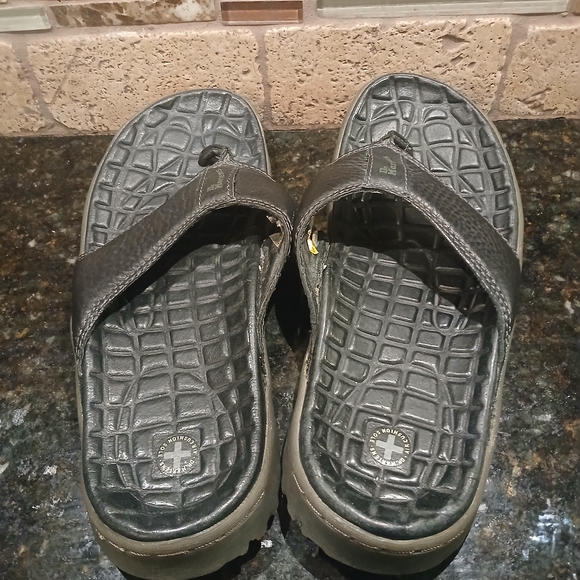 Dr. Martens Black Textured Sandals main image 4